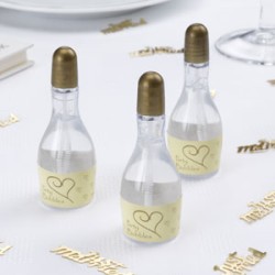 Ivory Champagne Bubbles With Hearts - 24pcs
