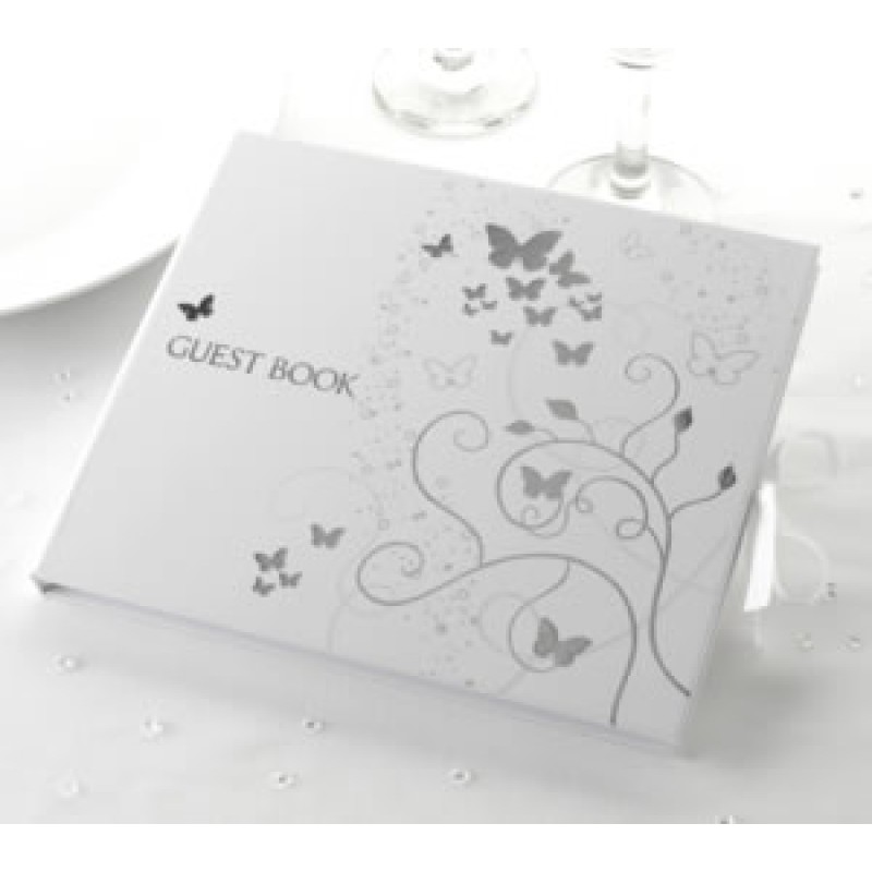 Βιβλίο Ευχών - Λευκό Με Πεταλούδες 