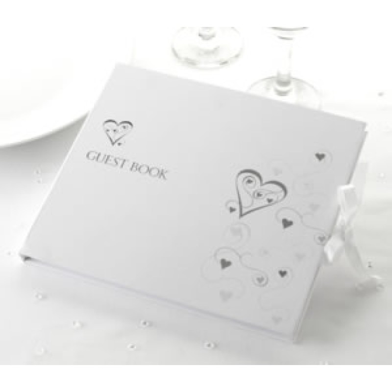 Βιβλίο Ευχών - Λευκό Με Καρδoύλες