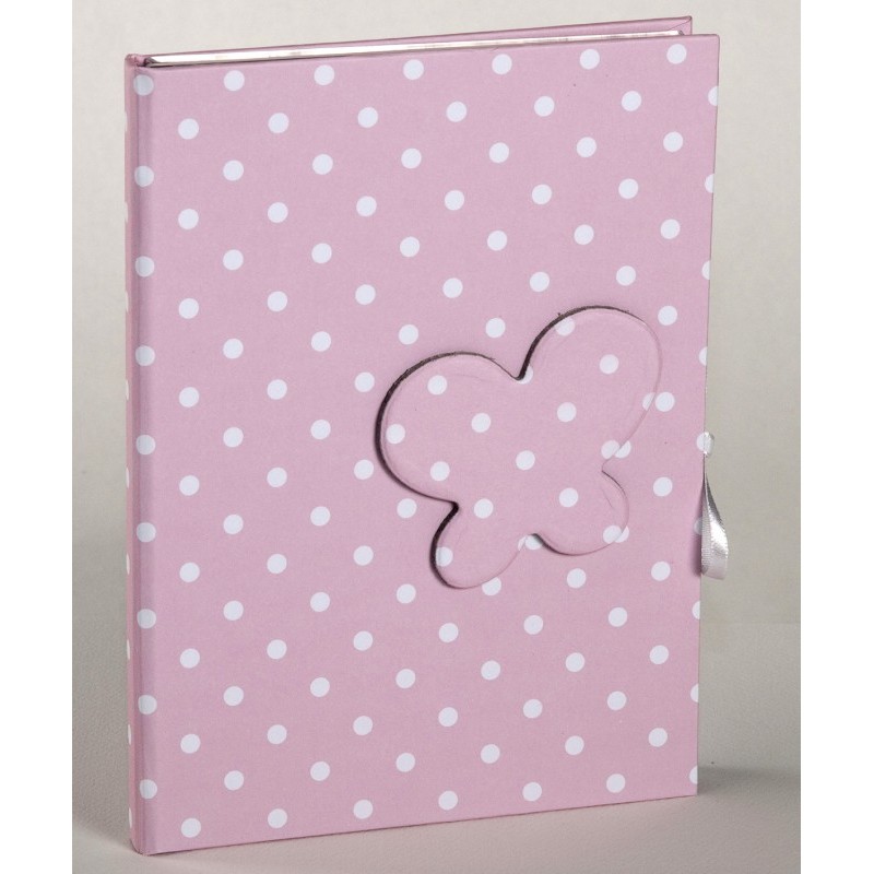 DVD Storage Case With a Little Butterfly - Light Pink & White Dots DVD Storage Case With a Little Butterfly - Light Pink & White Dots