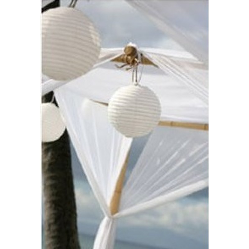 Χάρτινο Φαναράκι 30εκ - Λευκό