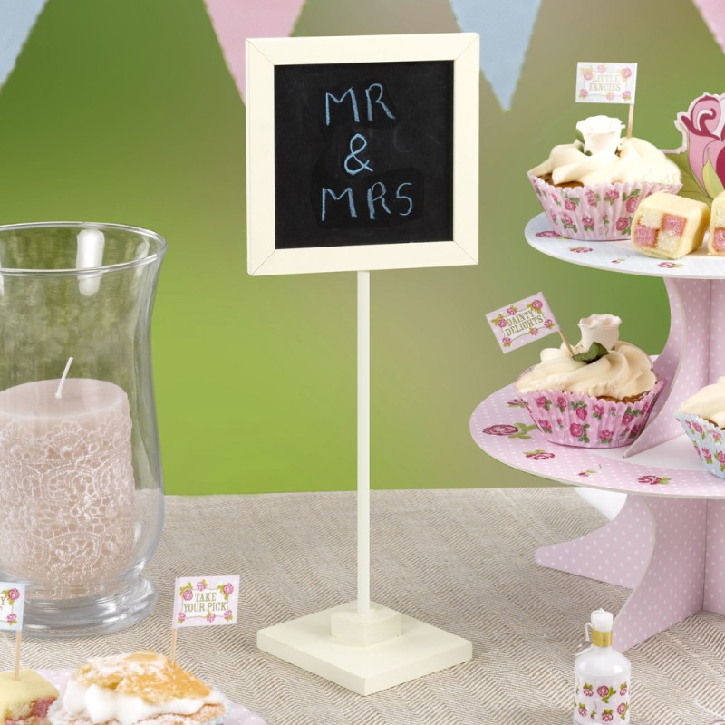 Vintage Chalkboard Signs - Ivory