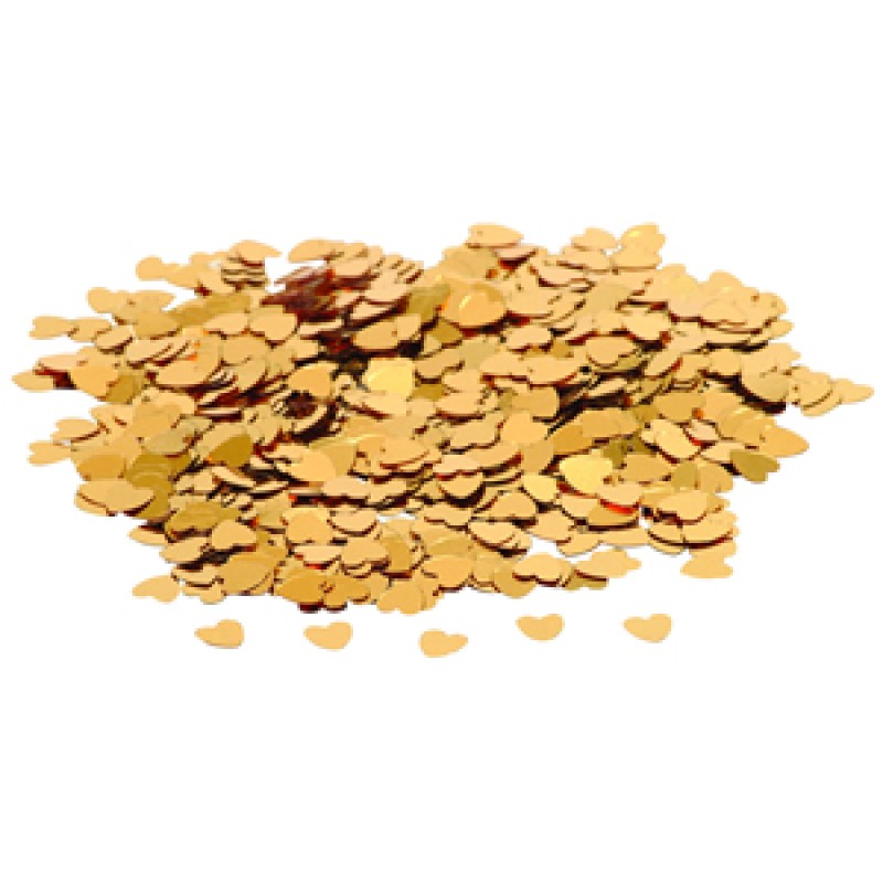 Confetti Small Hearts - Gold