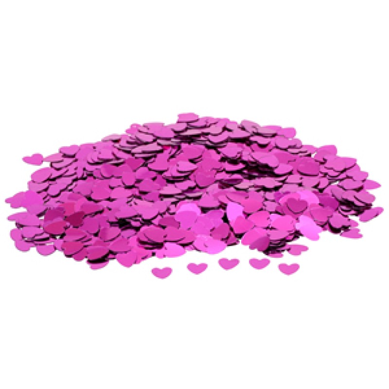 Confetti Small Hearts - Fuchsia