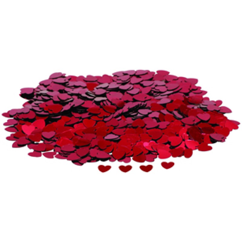 Confetti Small Hearts - Red