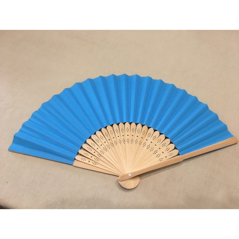 Paper Fan 21cm -Blue