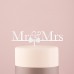 Cake Topper 'Mr & Mrs' - Λευκό