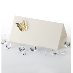Place Cards - 3D Elegant Butterfly 10 Pack - Gold