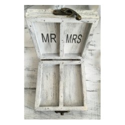 Wooden box for wedding rings