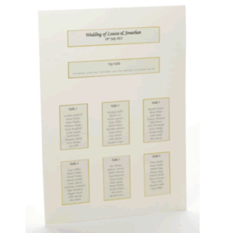 Table Planners Ivory