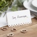 Scalloped White Place Cards